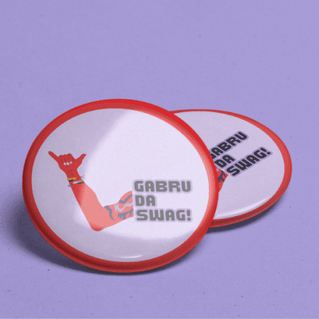 Gabru Da Swag Badges | Pack of 2| Bhangra Premier League Official Merchandise
