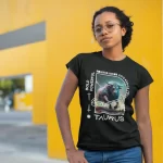 Taurus Zodiac Sign Black Tshirt