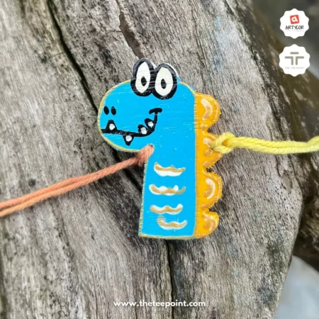Dino Rakhi | Wooden | Hand Painted |