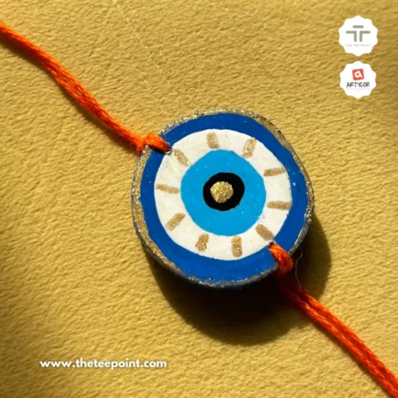Evil Eye Rakhi | Wooden | Magnet | Hand Painted |